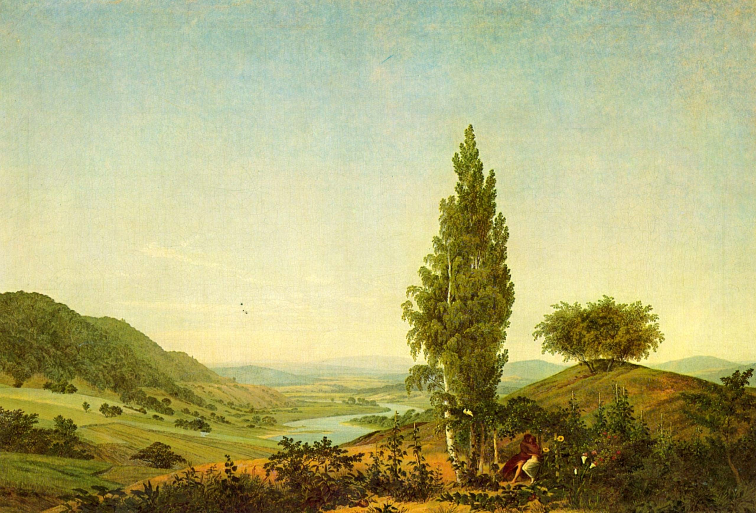 L'&Eacute;t&eacute; &mdash; Paysage avec couple (1807) &mdash; Caspar David Friedrich