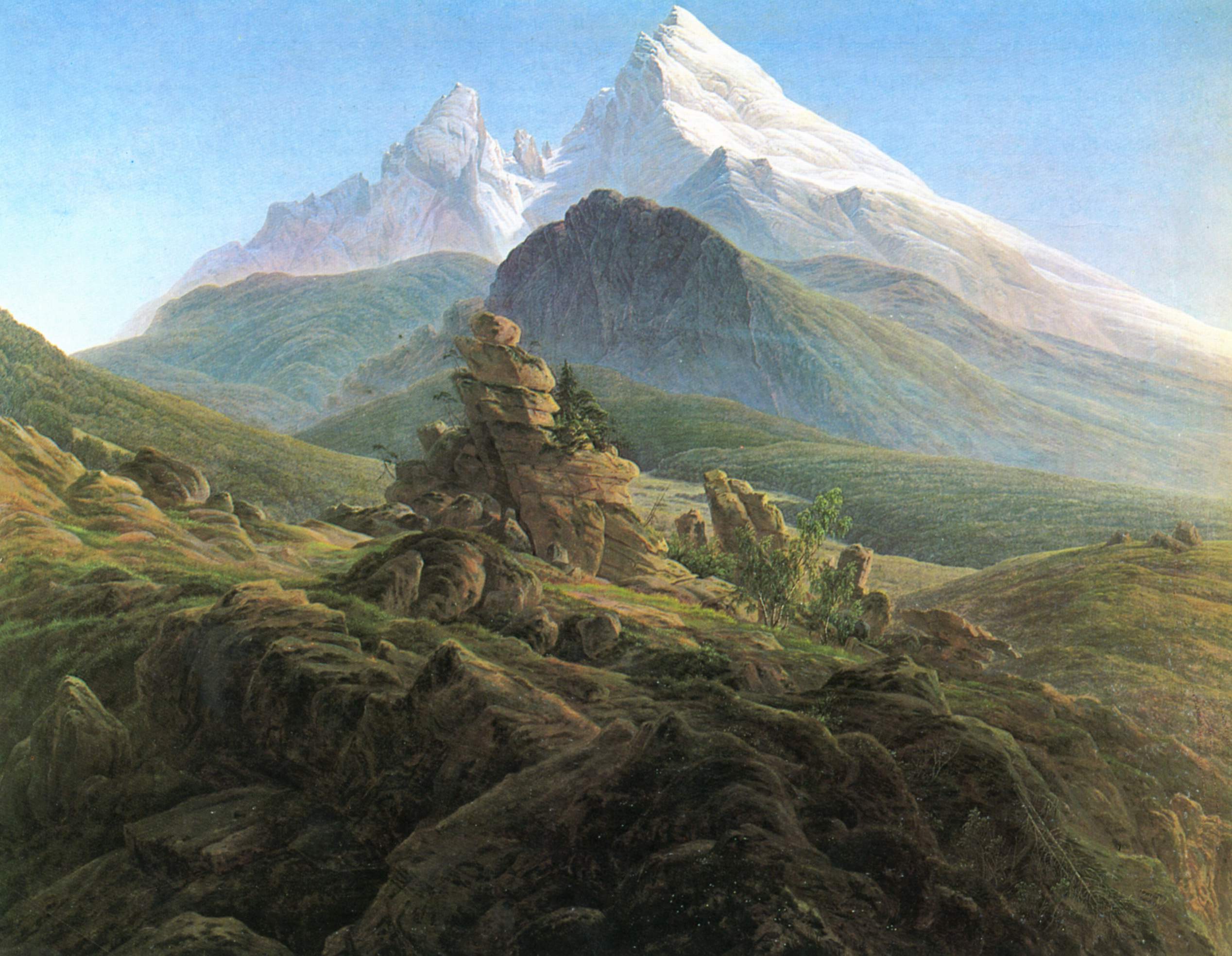 Le Watzmann (1824-1825) &mdash; Caspar David Friedrich